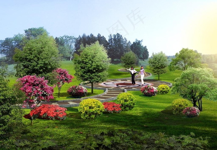 小公园景观设计图片(2500X1875(DPI:72))psd模版下载