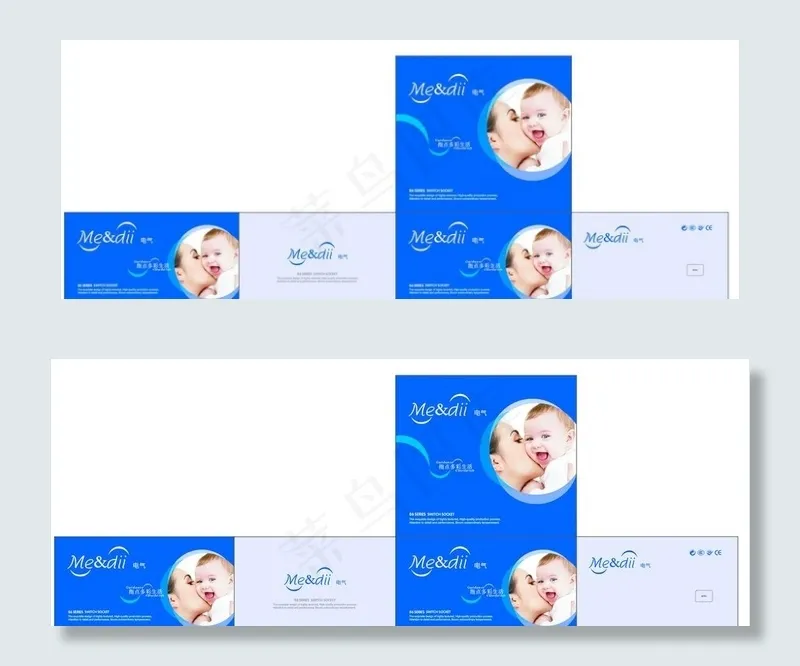 美的电器包装图片cdr矢量模版下载