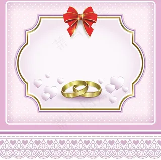 婚礼邀请卡图片