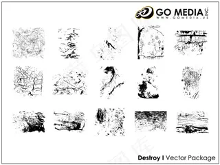 去传播载体出品的材料-玻璃裂纹