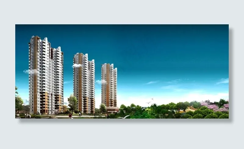 楼盘环境设计效果图片(3543X1771(DPI:300))psd模版下载