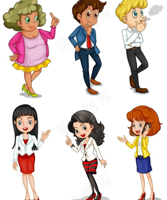 卡通商务人物图片