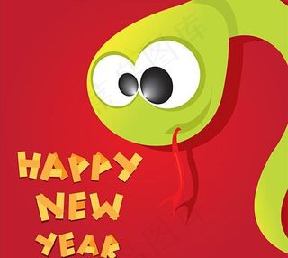 2013卡通贺卡设计矢量素材