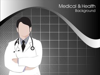 健康和医学背景的医生