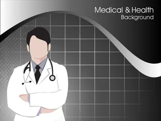 健康和医学背景的医生