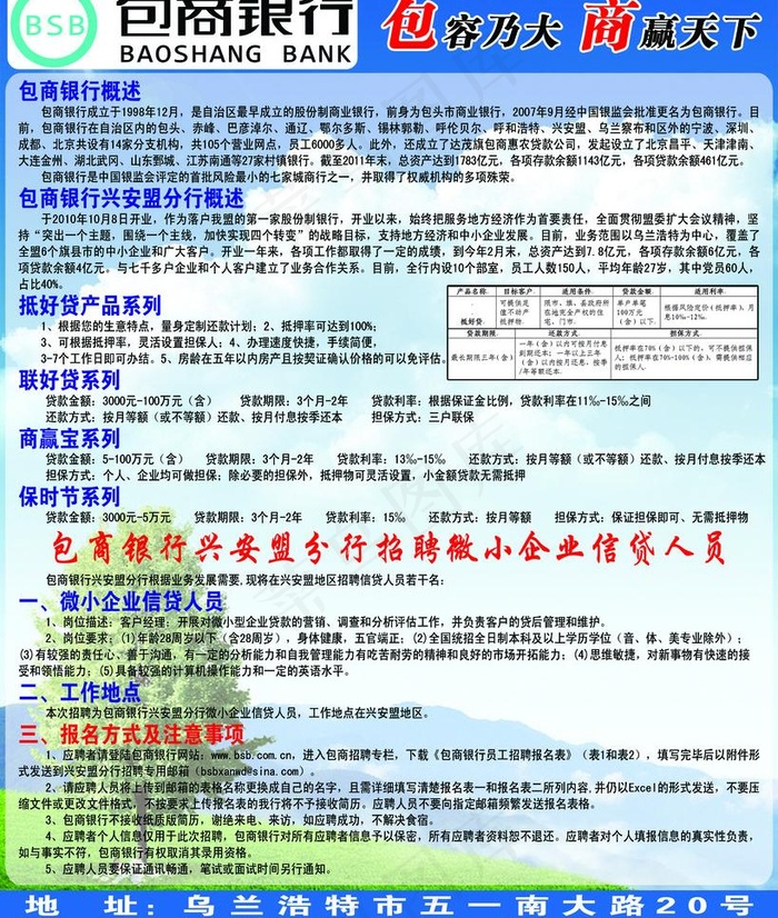 包商银行图片psd模版下载