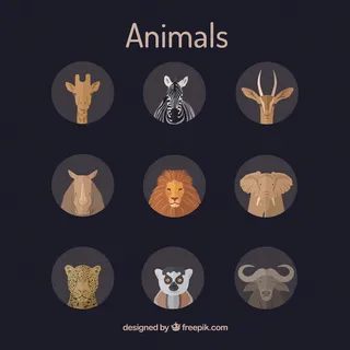 卡通狮子矢量设计