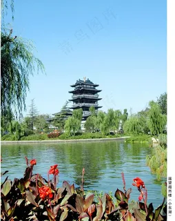 大明湖公园小东湖图片