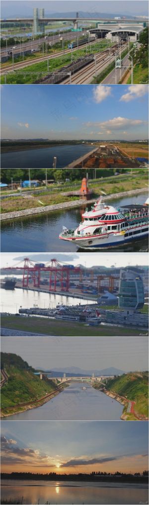 韩国首尔水上城市实拍视频