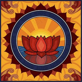 神庙莲花座矢量素材