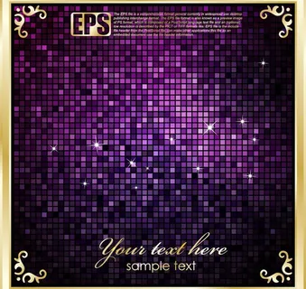 紫色光影马赛克图片