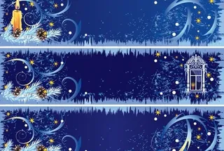 装饰漂亮的圣诞节banner背景矢...