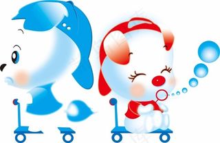 两只呆萌小狗滑板记