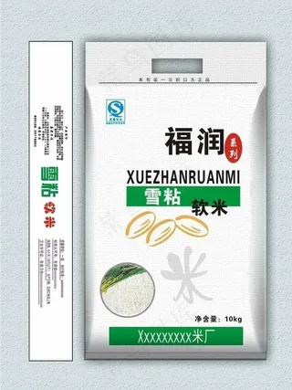 大米包装精美雪粘软米图片