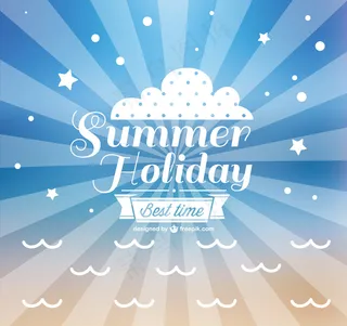 暑假的背景与旭日