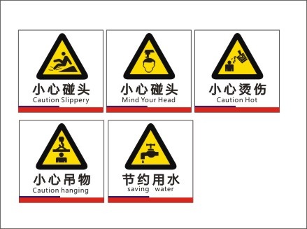 安全标识cdr矢量模版下载