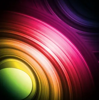 霓虹色圆形背景矢量素材 霓虹色圆形背景矢量素材