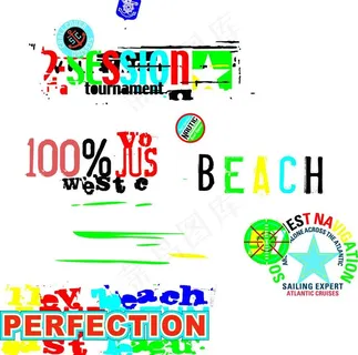 创意英文字图片