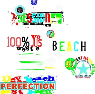 创意英文字图片