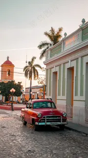 外国特色代步车高清摄影图片