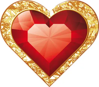 矢量爱心钻石情人节素材