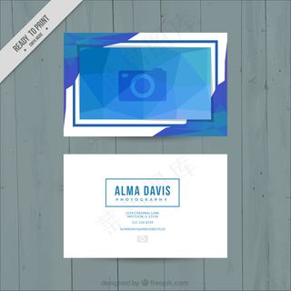 几何摄影名片