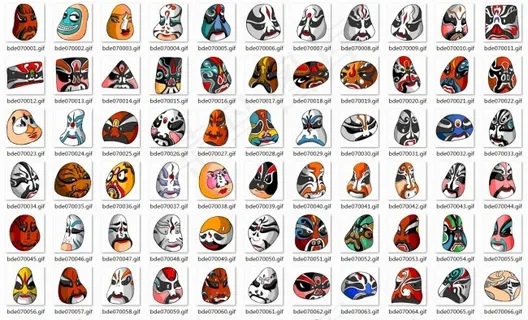 宋代艺术脸谱八十张 宋代艺术脸谱八十张