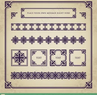 欧式花纹模板下载图片