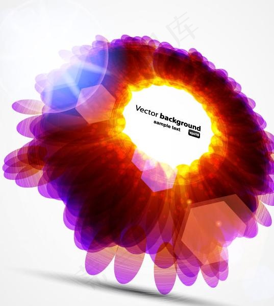 炫彩背景矢量素材