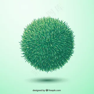 绿色的草球