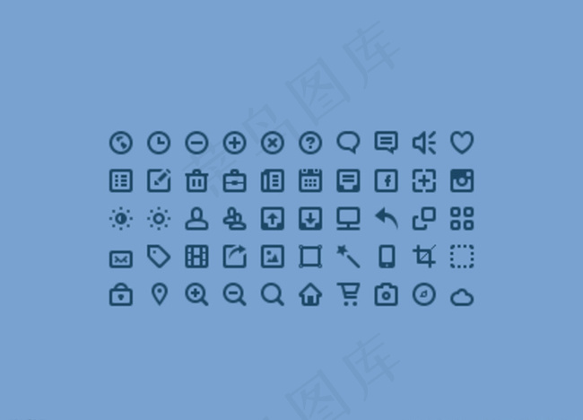 icon按钮矢量合集图片psd模版下载