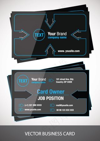 电子科技感名片