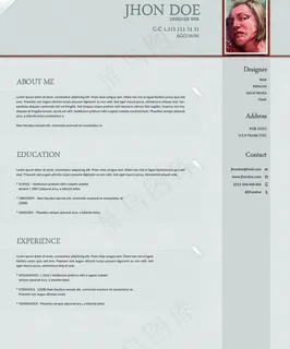 国外简历模板图片