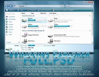 vista界面PSD分层