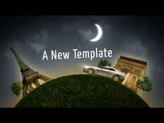 滚动展示旅游AE企业模板