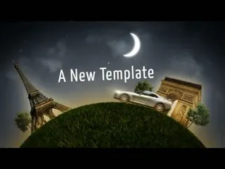 滚动展示旅游AE企业模板