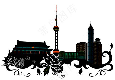 楼房建筑矢量素材