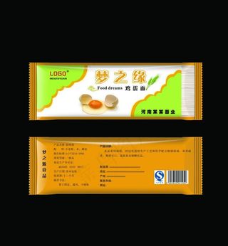 鸡蛋面包装图片