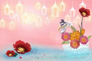 爱的晚宴主题艺术背景