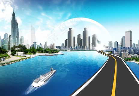 高科技城市发展素材图片