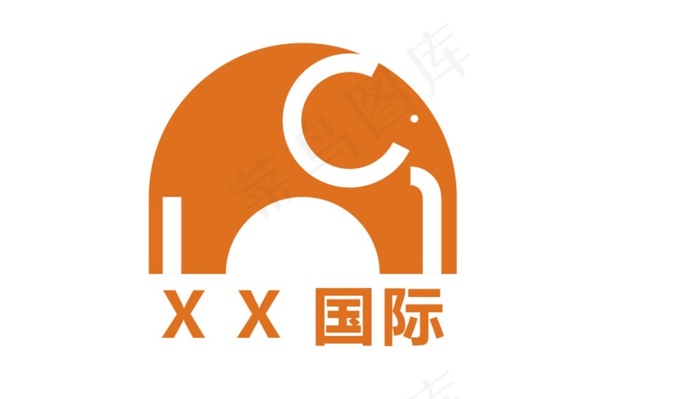 可爱卡通形象logoai矢量模版下载