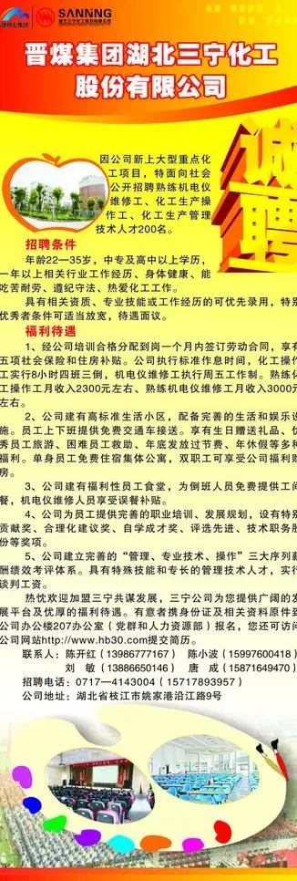 招聘展架图片(600X1600)cdr矢量模版下载