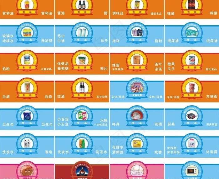超市导购牌图片cdr矢量模版下载