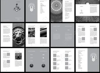 国外简洁画册排版