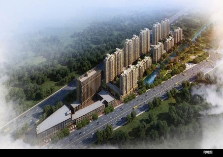 建筑鸟瞰图图片