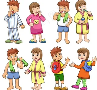 卡通小学生形象