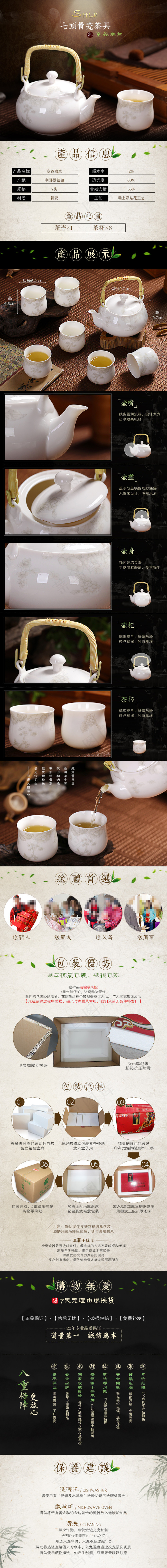 骨瓷茶具详情页(790X7402(DPI:72))psd模版下载