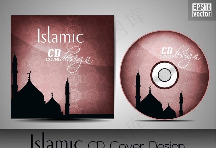 教堂背景 光盘包装图片