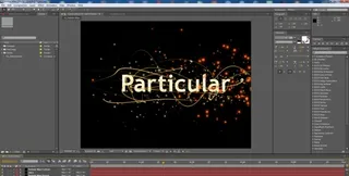 精美的AE粒子文字
