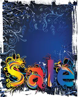 冬季打折销售矢量素材